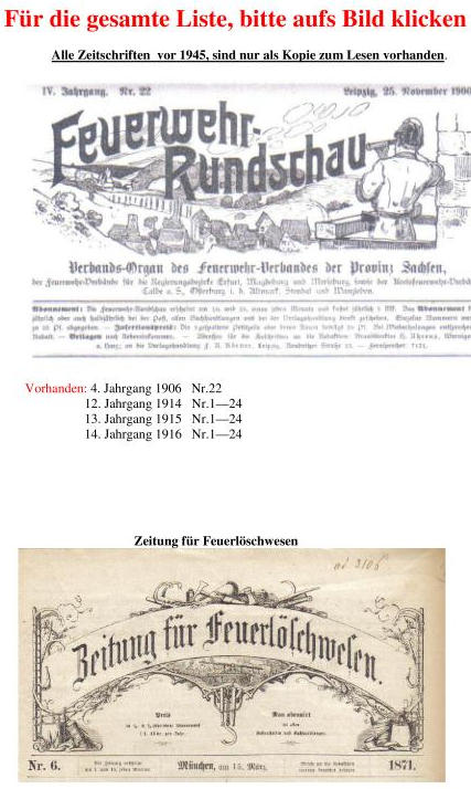 Zeitschriften vor 1945